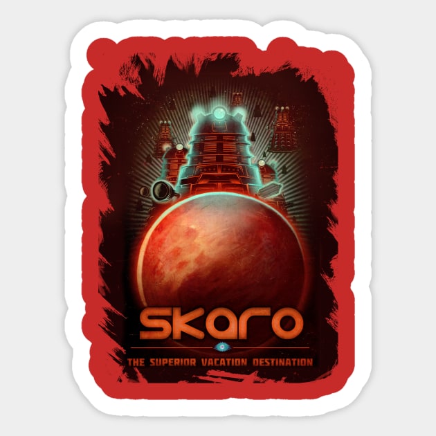 Visit Skaro! Sticker by Omega_Man_5000